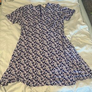 Michael Kors Floral Dress with Bust Detail